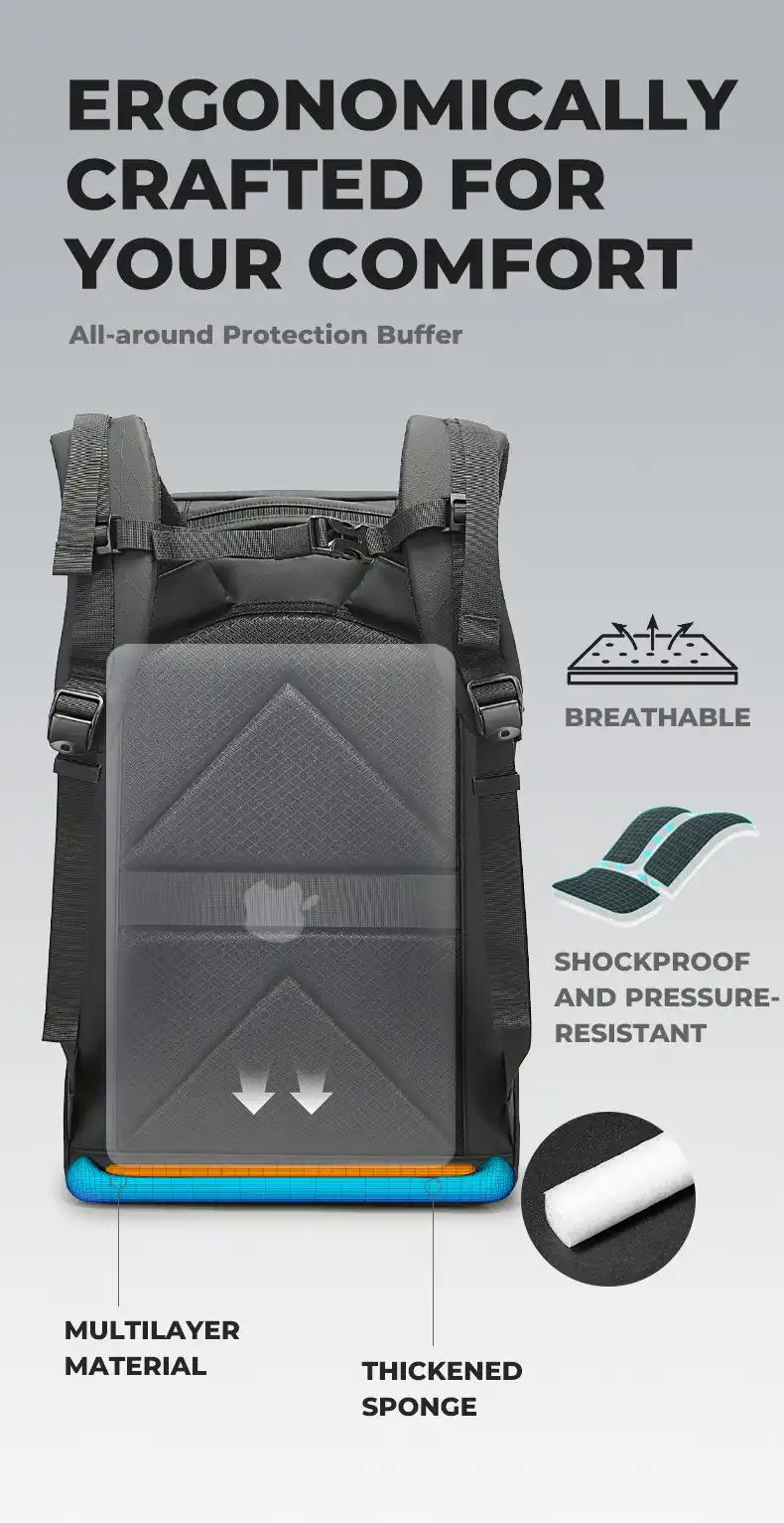 Σακίδιο Outdoor 35L Laptop 15,6” Bange FW229 μαύρο