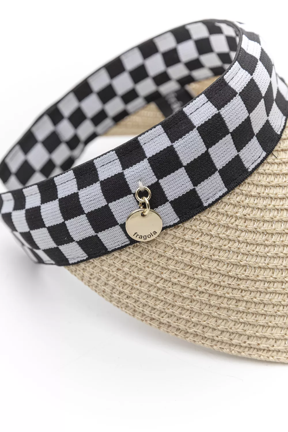 Ψάθινο καπέλο παιδικό με ανοιχτή κεφαλή