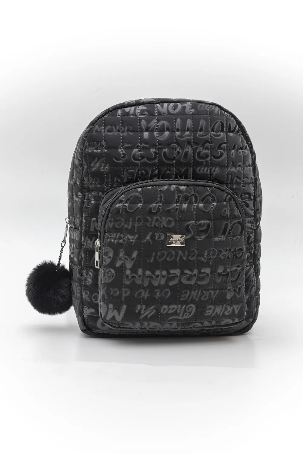 Puffer μεταλλικό σακίδιο με γράμματα Puffer μεταλλικό σακίδιο με γράμματα