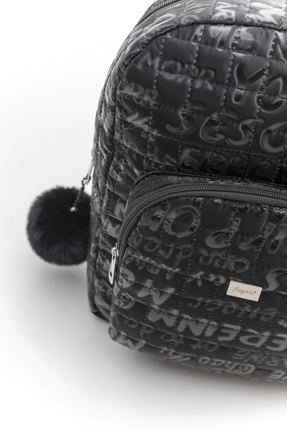 Puffer μεταλλικό σακίδιο με γράμματα Puffer μεταλλικό σακίδιο με γράμματα