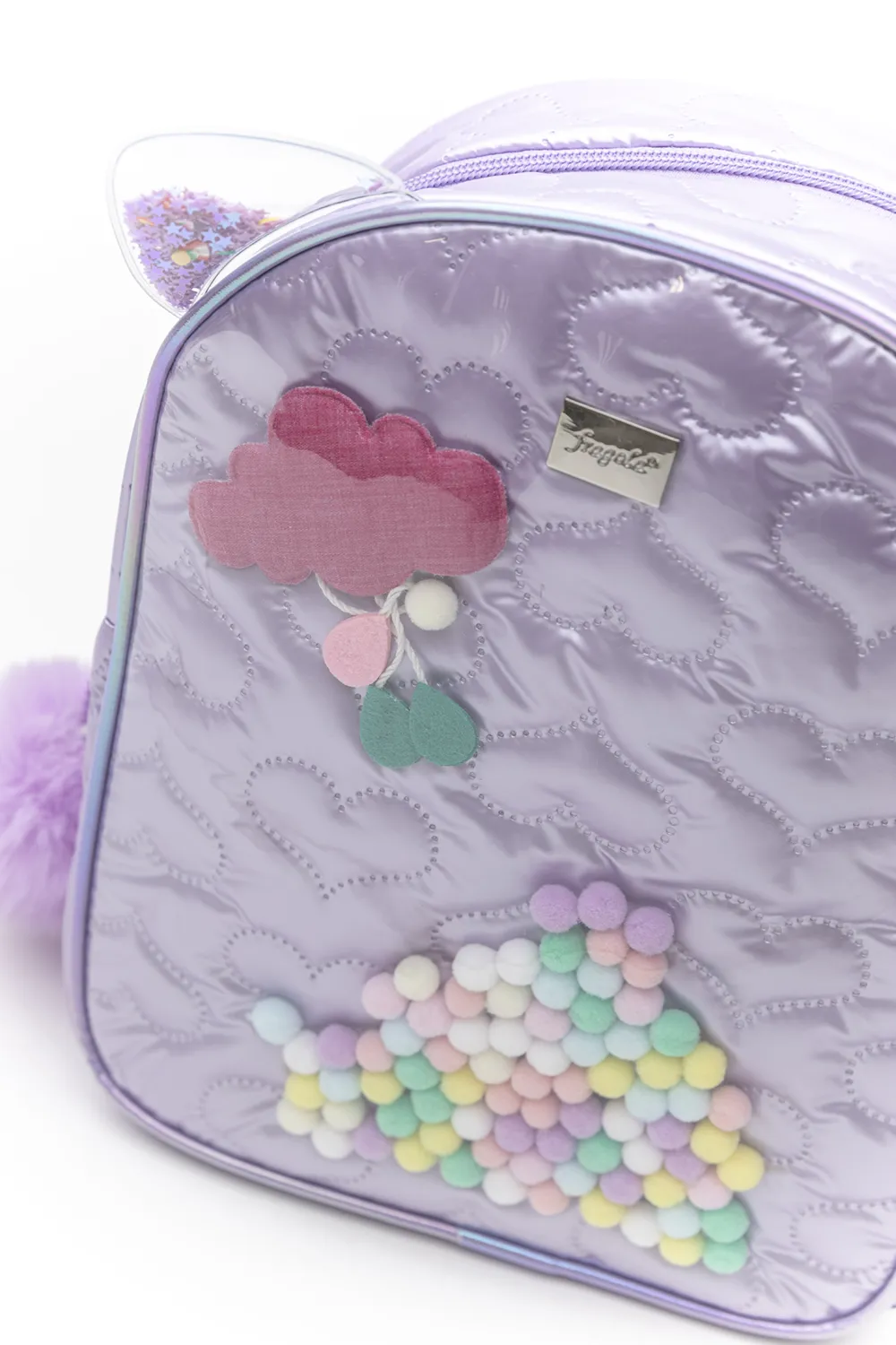 Παιδικό puffer σακίδιο με αφτάκια