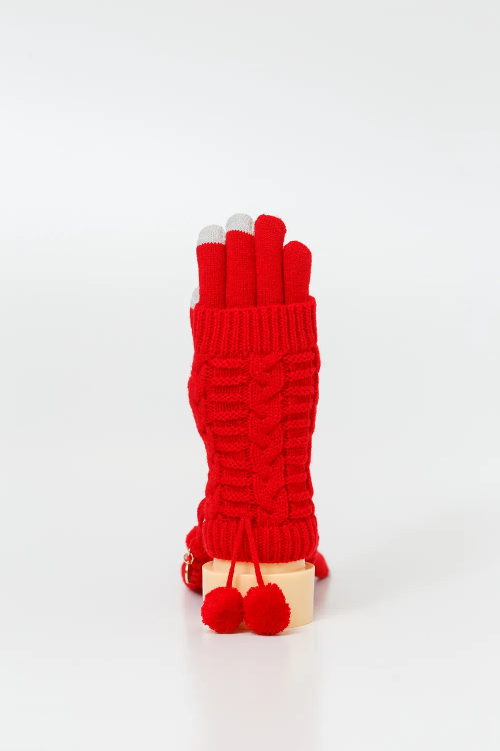 Πλεκτά γάντια 2-1 με touch screen