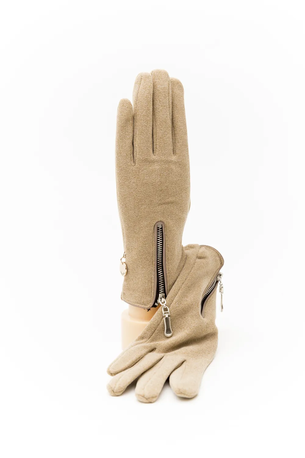 Γάντι με μεταλλικό κάθετο φερμουάρ Γάντι με μεταλλικό κάθετο φερμουάρ