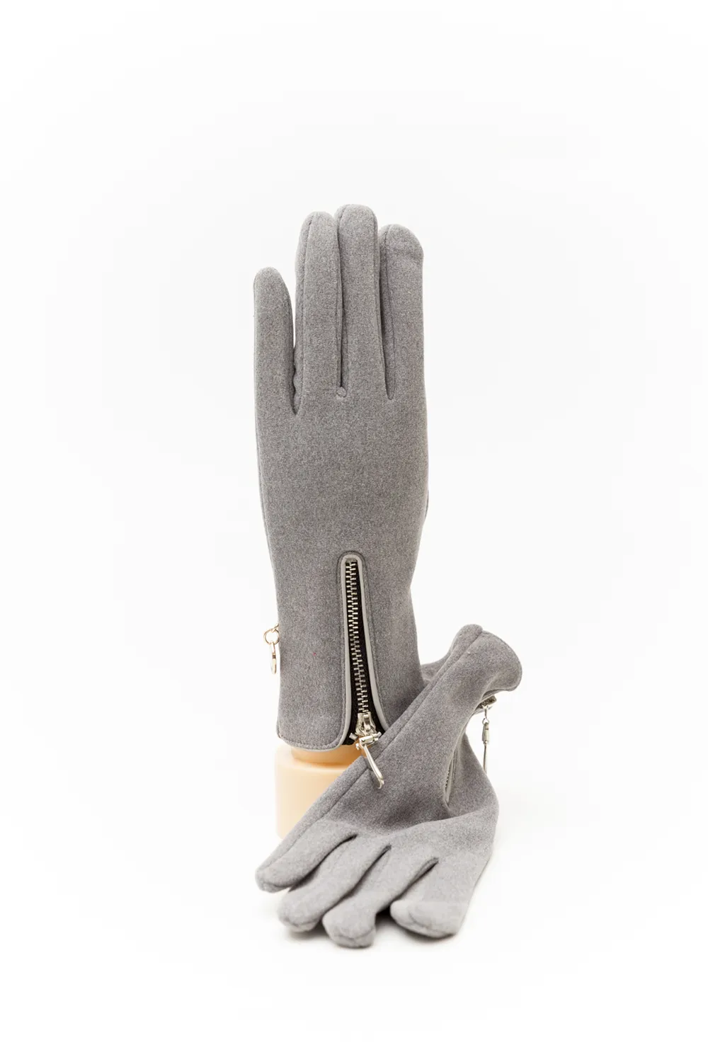 Γάντι με μεταλλικό κάθετο φερμουάρ Γάντι με μεταλλικό κάθετο φερμουάρ