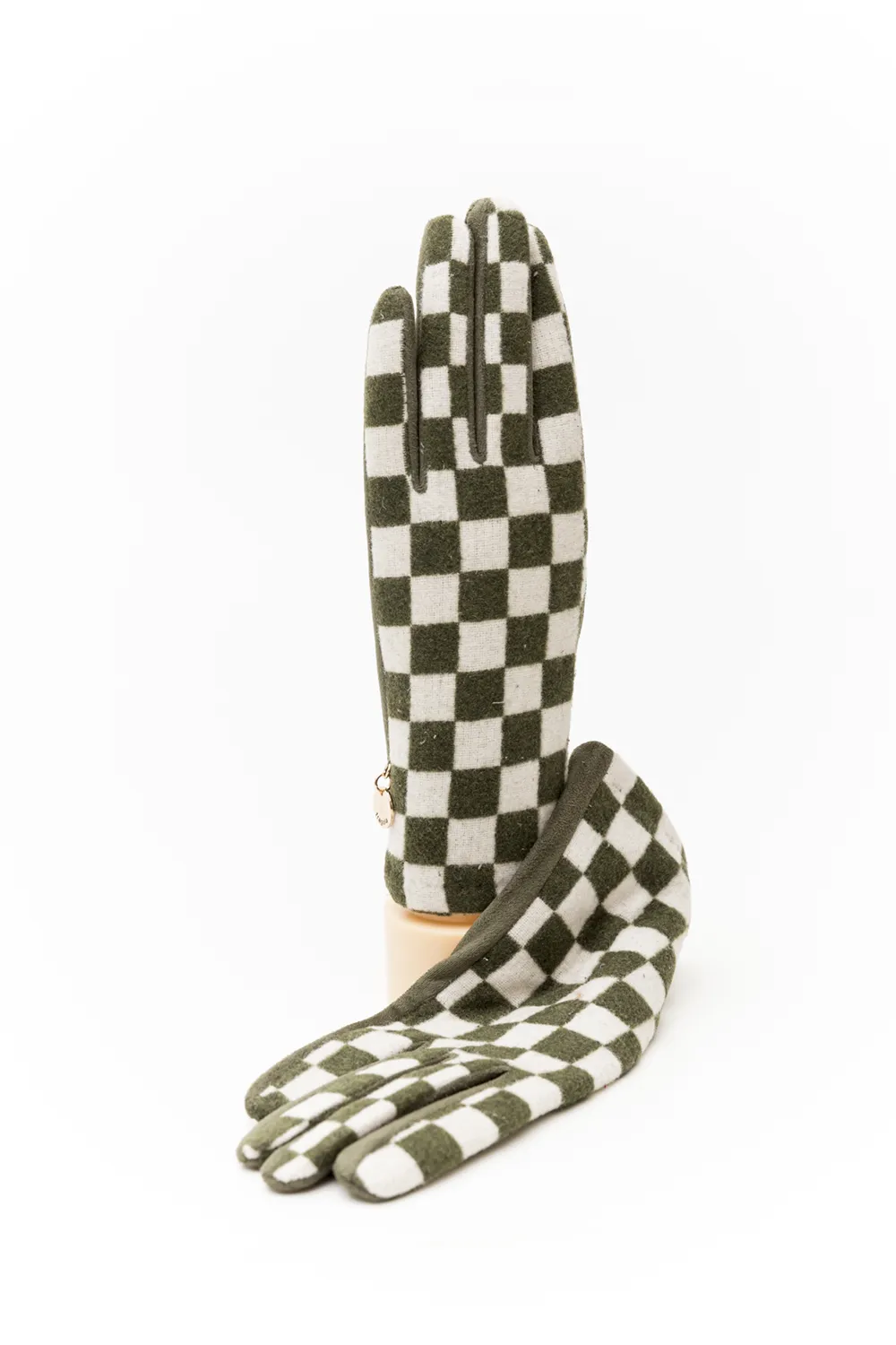 Γάντι γυναικείο με chess print Γάντι γυναικείο με chess print