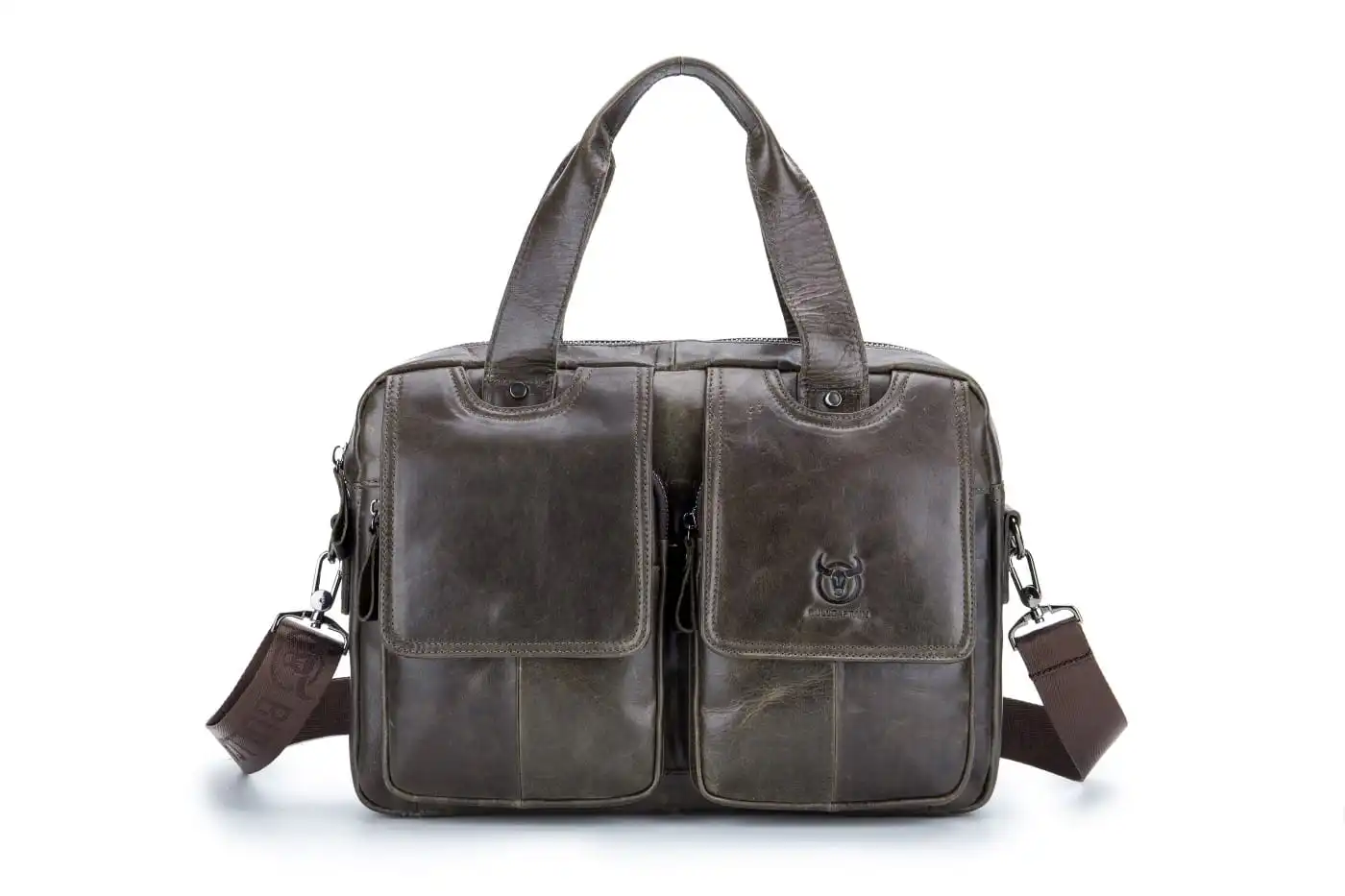 Δερμάτινος χαρτοφύλακας Bull Captain GWB-042 καφέ