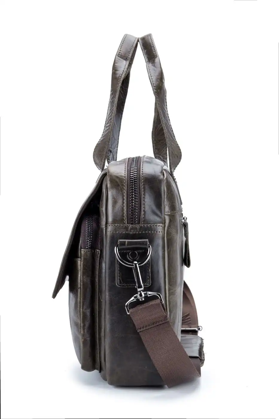 Δερμάτινος χαρτοφύλακας Bull Captain GWB-042 καφέ