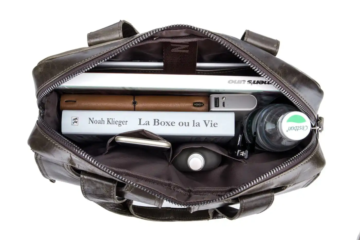 Δερμάτινος χαρτοφύλακας Bull Captain GWB-042 καφέ