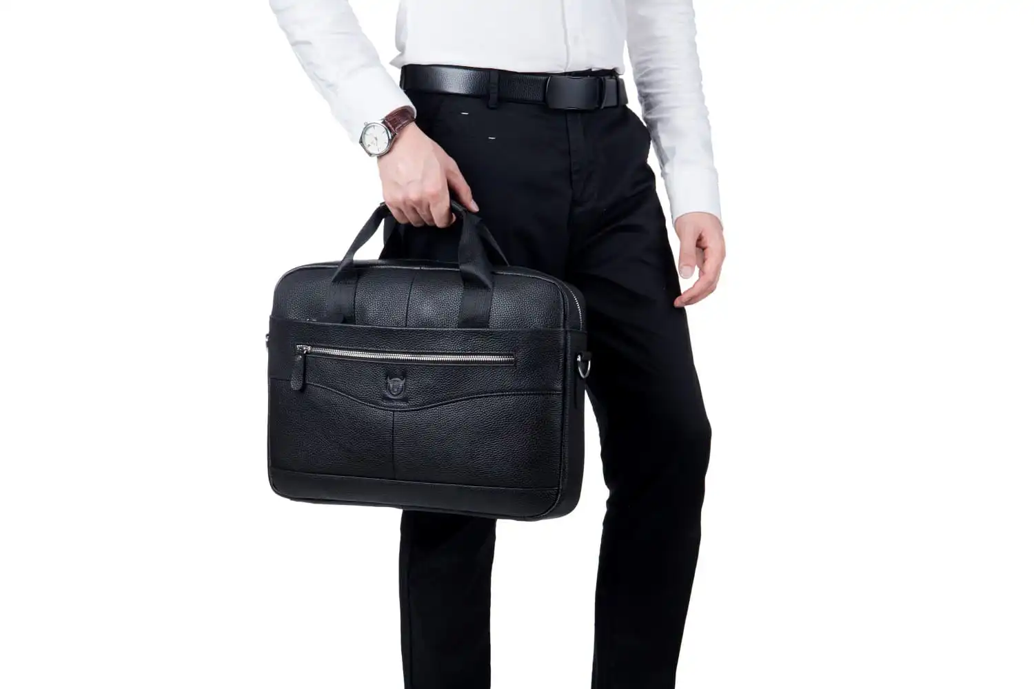 Δερμάτινος χαρτοφύλακας Bull Captain GWB-044 μαύρο