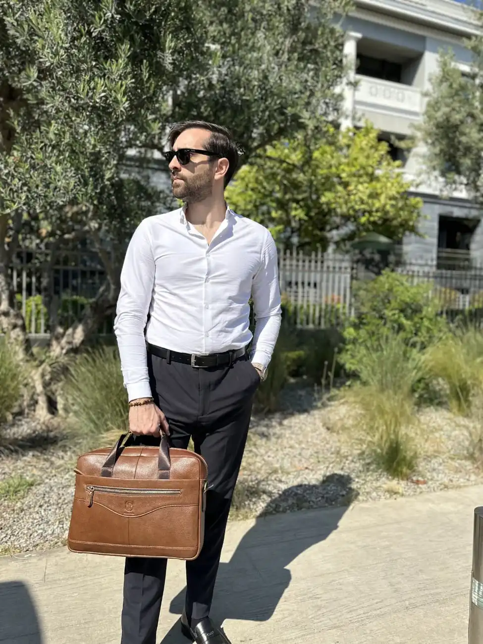 Δερμάτινος χαρτοφύλακας Bull Captain GWB-044 καφέ Δερμάτινος χαρτοφύλακας Bull Captain GWB-044 καφέ