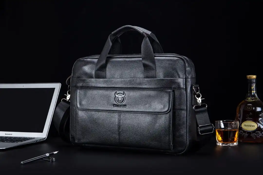 Δερμάτινος χαρτοφύλακας Bull Captain GWB-046 μαύρο