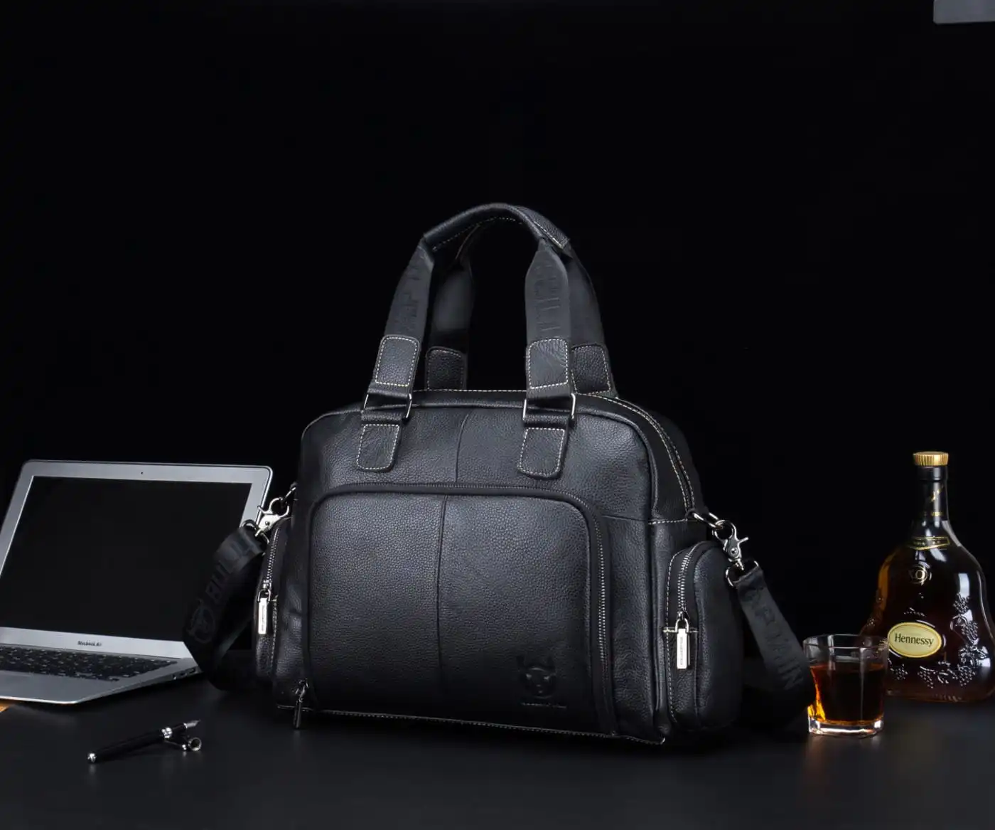 Δερμάτινος χαρτοφύλακας Bull Captain GWB-047 μαύρο