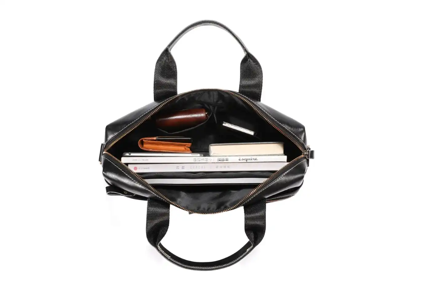 Δερμάτινος χαρτοφύλακας Bull Captain GWB-056 μαύρο