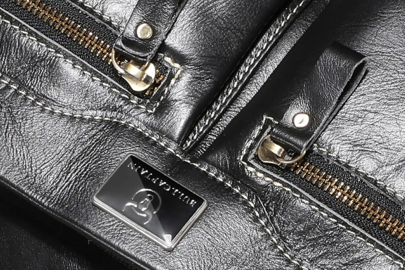 Δερμάτινος χαρτοφύλακας Bull Captain GWB-056 μαύρο