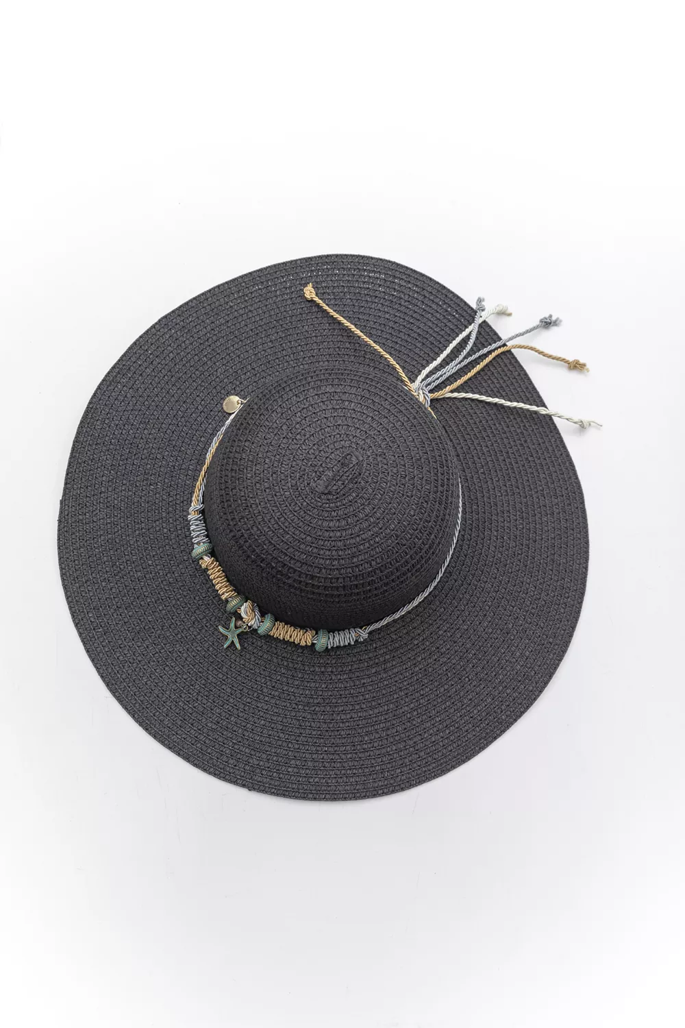 Γυναικείο ψάθινο καπέλο με μεγάλο γείσο Γυναικείο ψάθινο καπέλο με μεγάλο γείσο