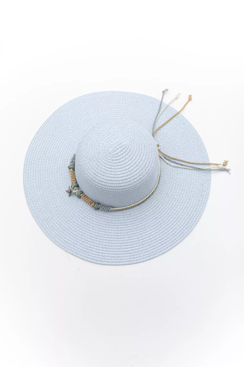 Γυναικείο ψάθινο καπέλο με μεγάλο γείσο Γυναικείο ψάθινο καπέλο με μεγάλο γείσο