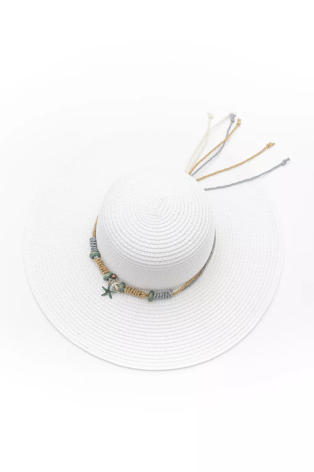 Γυναικείο ψάθινο καπέλο με μεγάλο γείσο Γυναικείο ψάθινο καπέλο με μεγάλο γείσο