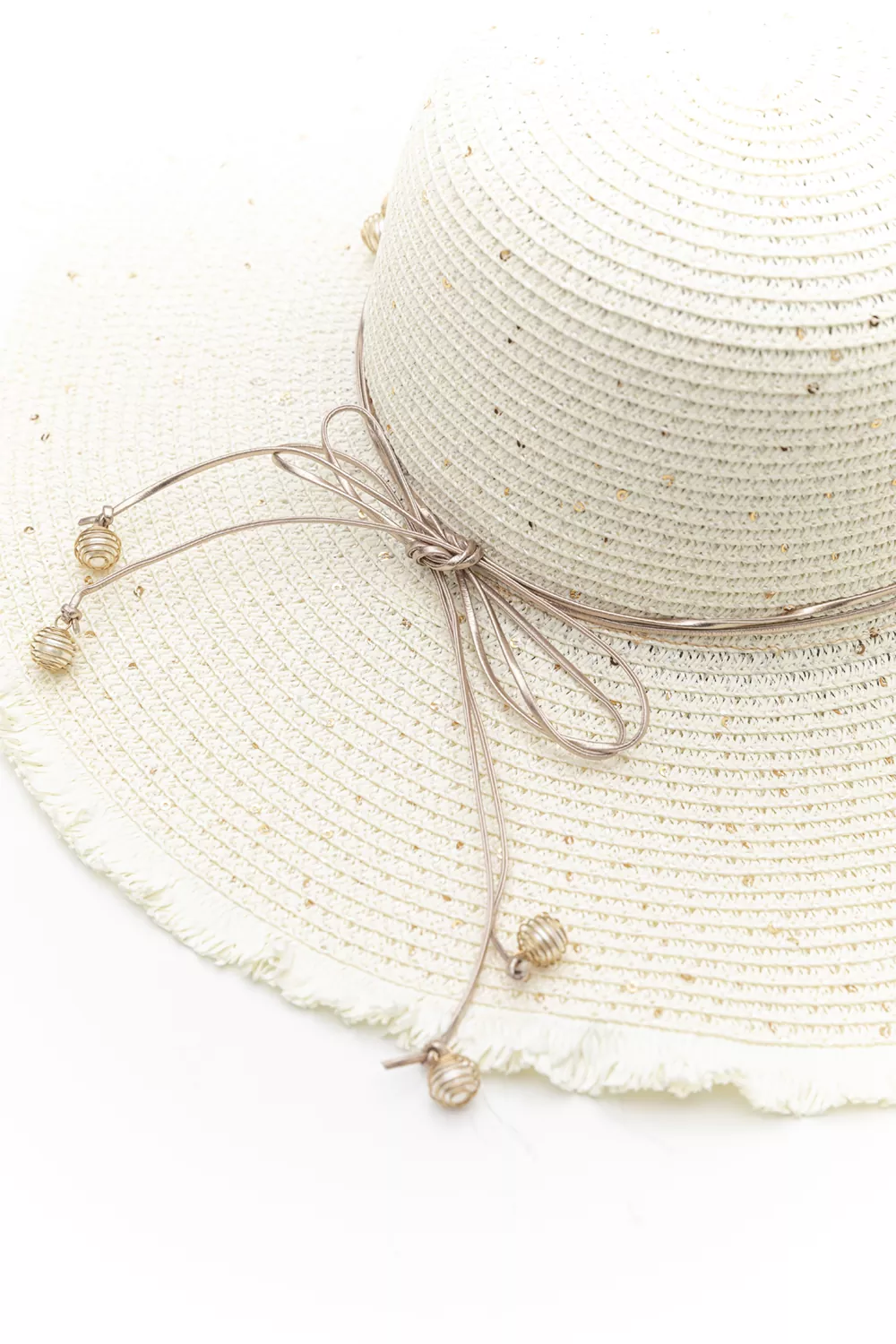 Casual Ψάθινο καπέλο με πλατύ γείσο Casual Ψάθινο καπέλο με πλατύ γείσο