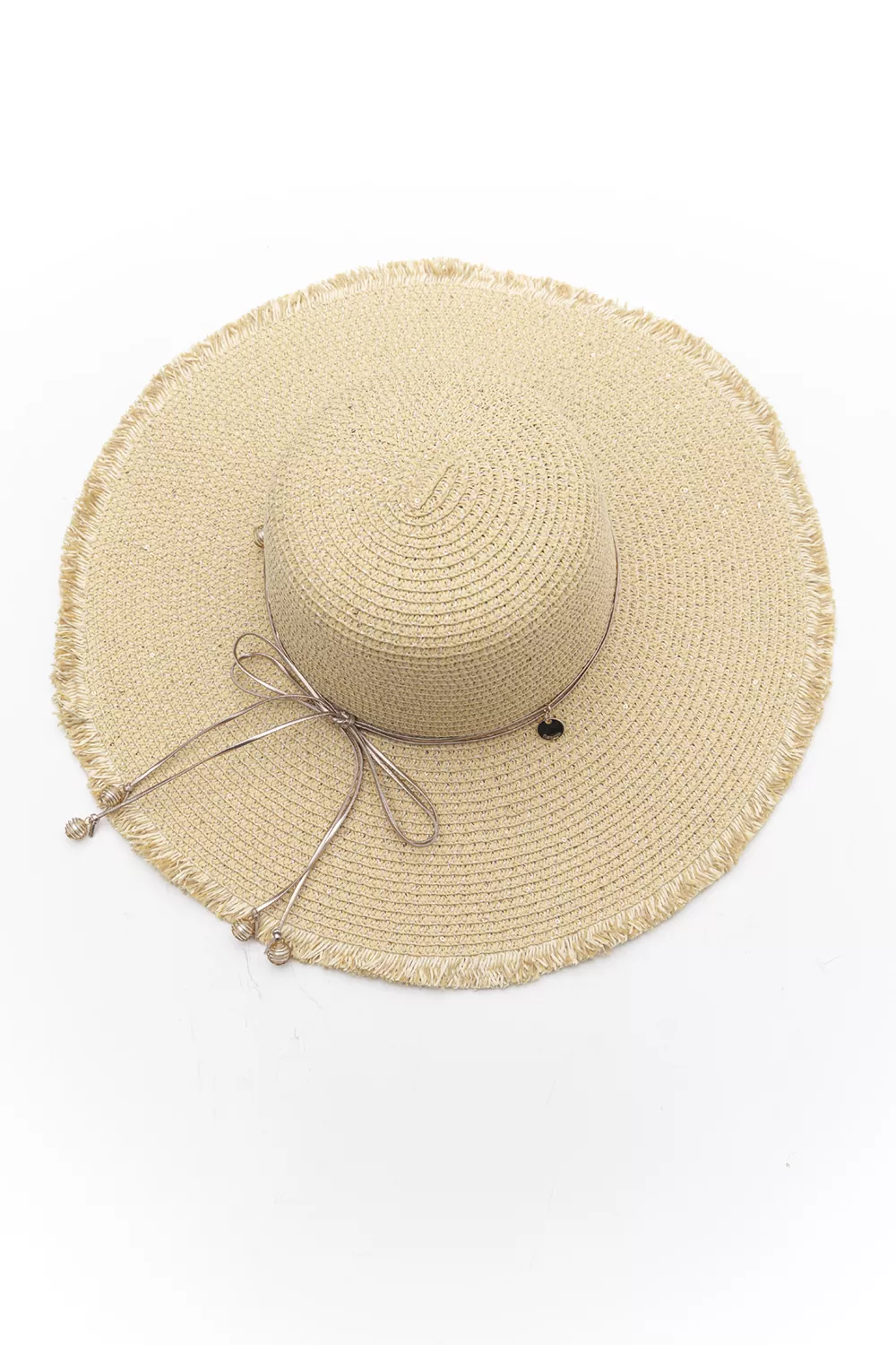 Casual Ψάθινο καπέλο με πλατύ γείσο Casual Ψάθινο καπέλο με πλατύ γείσο