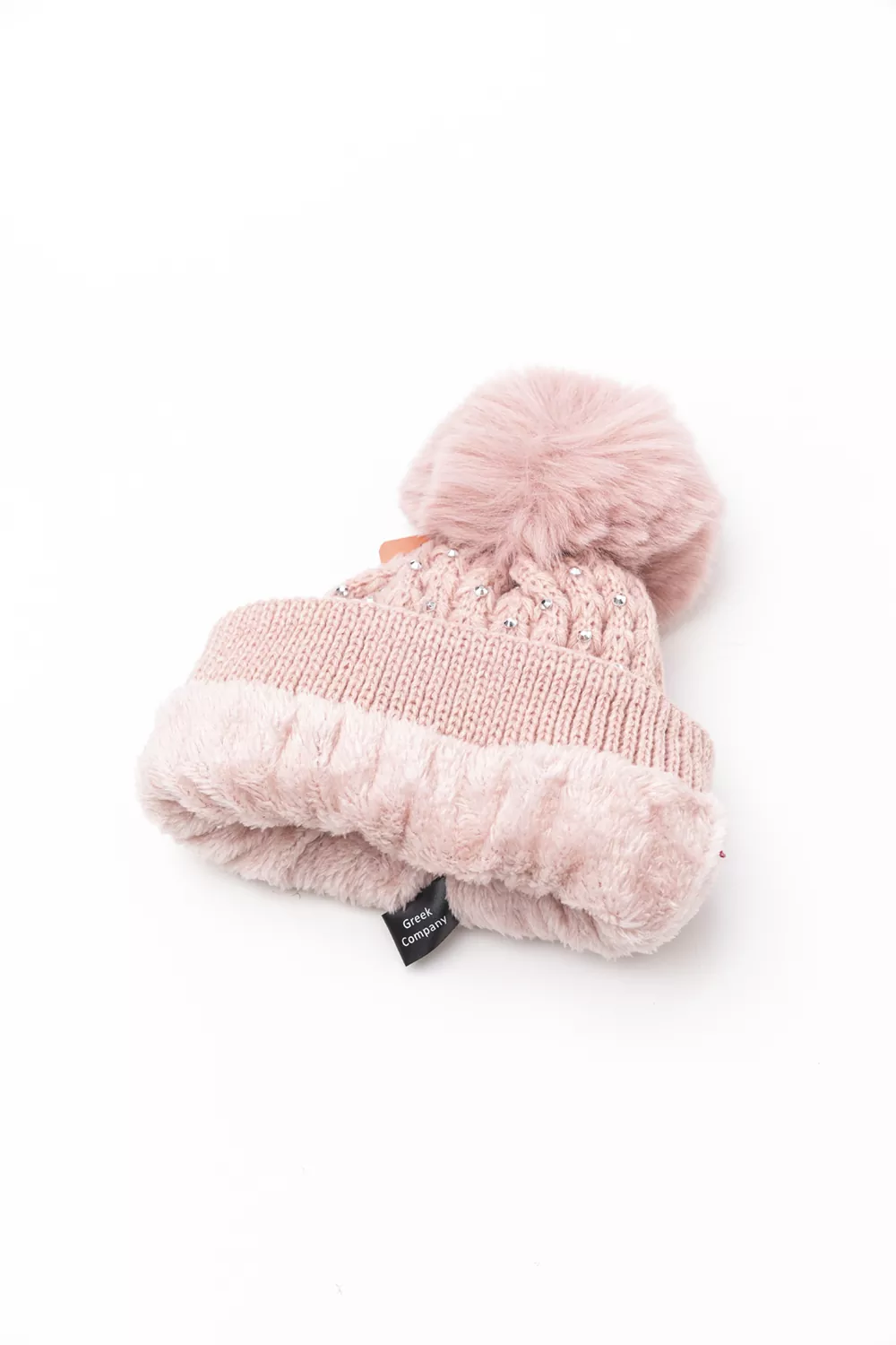 Γυναικείος σκούφος με μεταλλικές σταγόνες