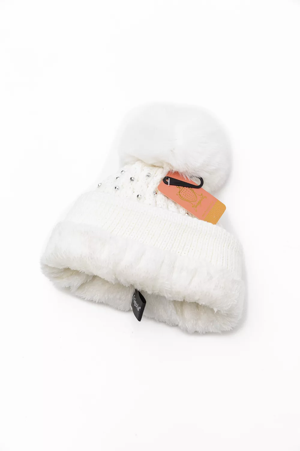 Γυναικείος σκούφος με μεταλλικές σταγόνες