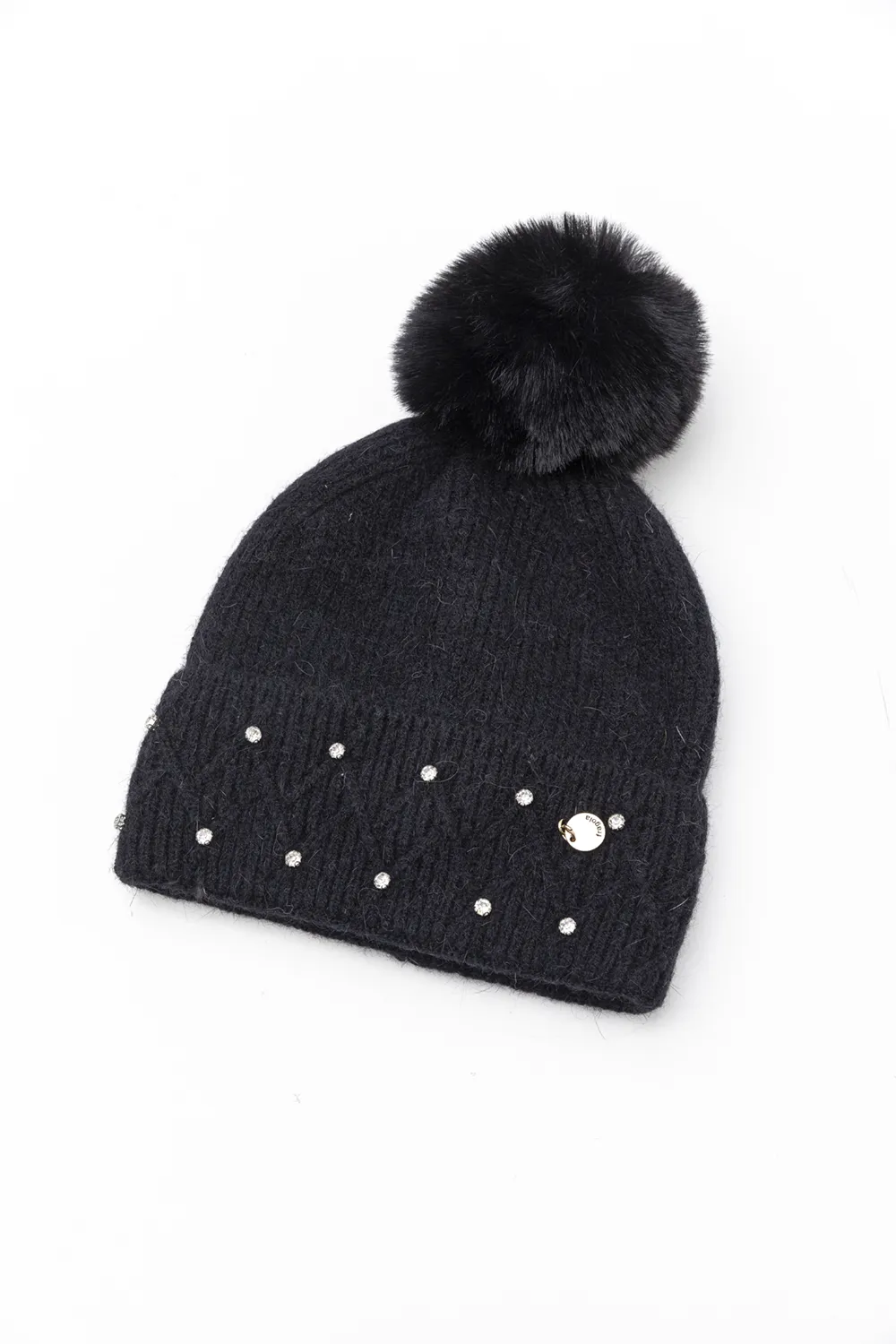 Γυναικείος μοχέρ σκούφος με strass