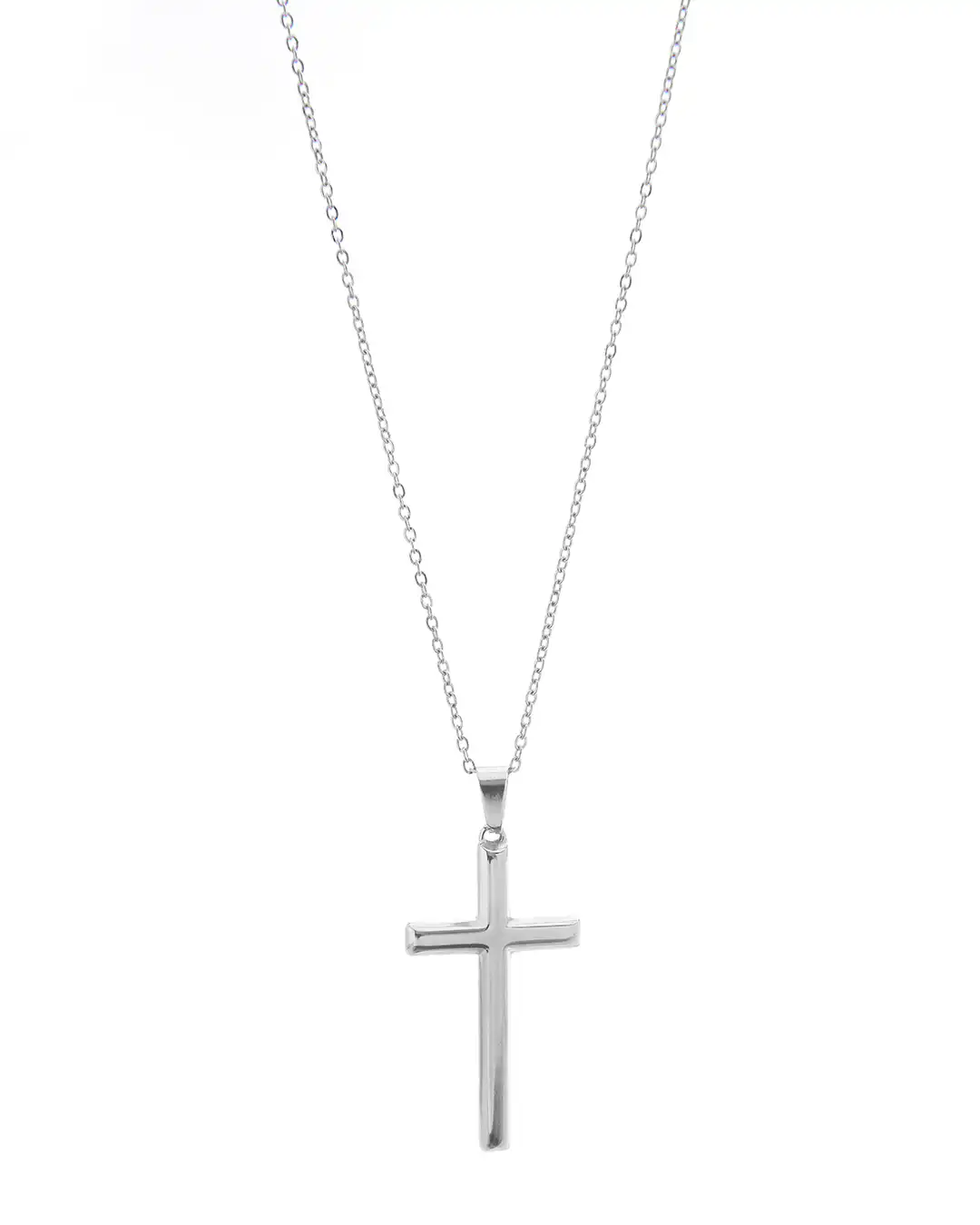 Αλυσίδα λαιμού με σταυρό HLLY-352-1 – Ασημί Αλυσίδα λαιμού με σταυρό HLLY-352-1 – Ασημί