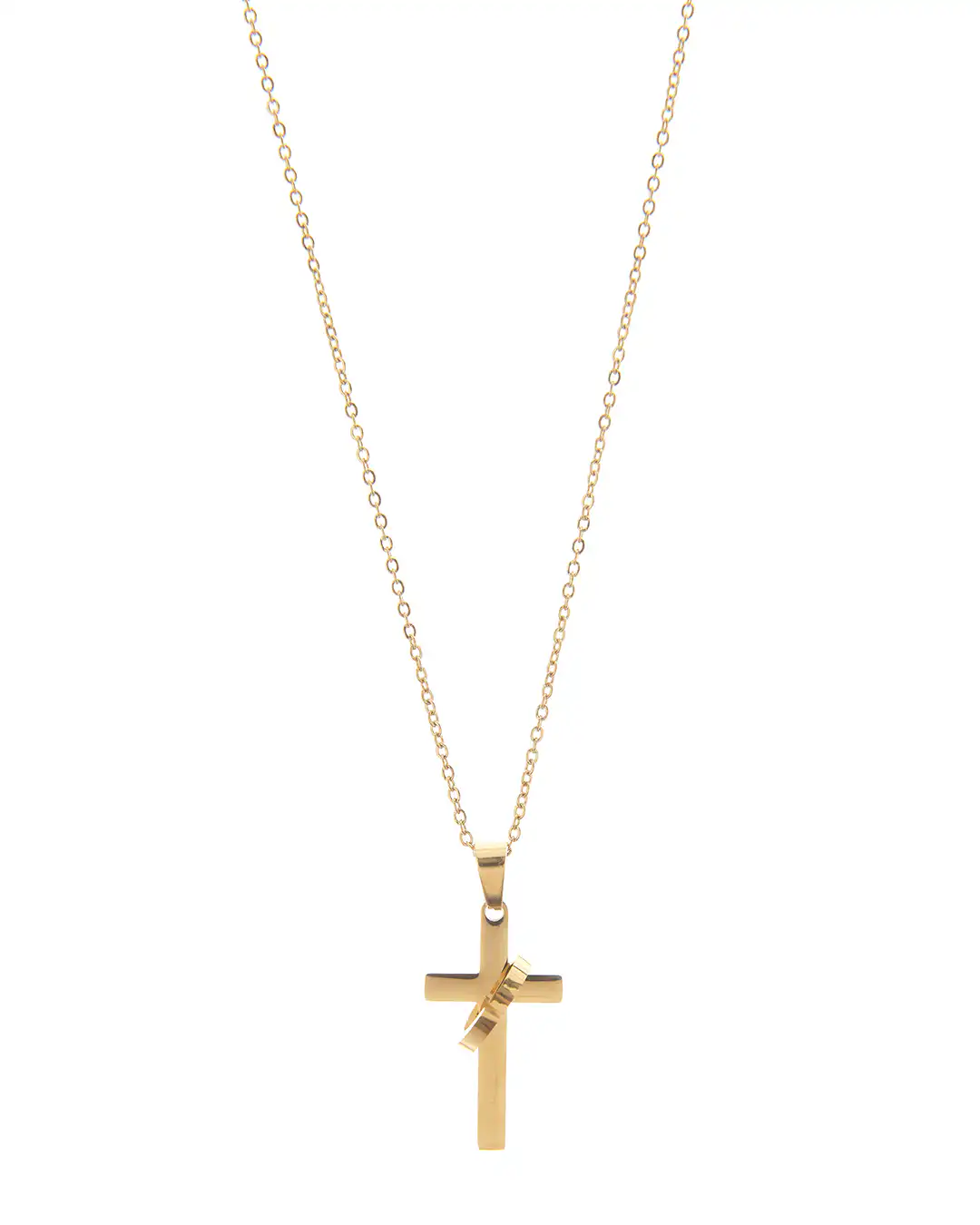 Αλυσίδα λαιμού με σταυρό HLLY-354 – Χρυσό Αλυσίδα λαιμού με σταυρό HLLY-354 – Χρυσό