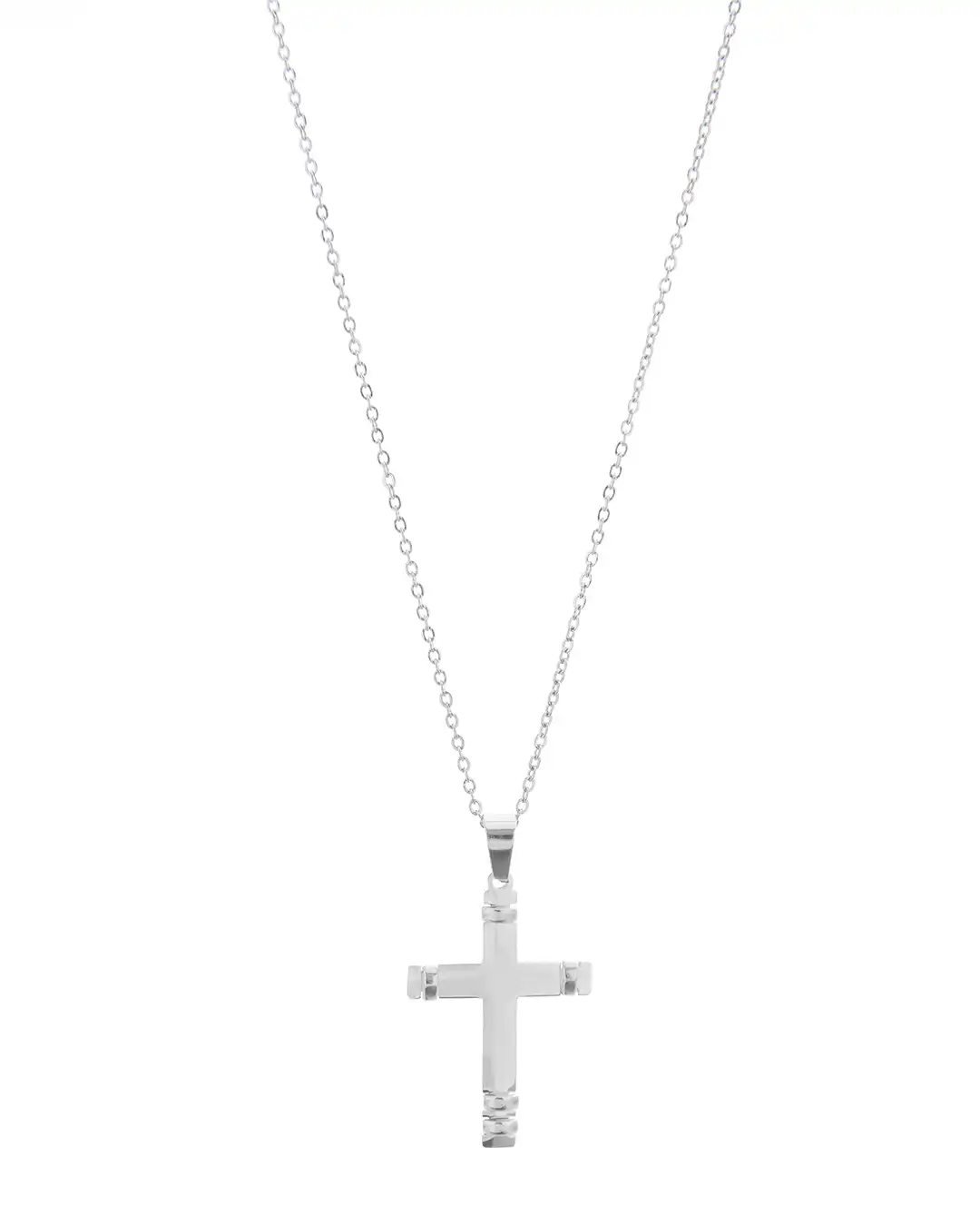Αλυσίδα λαιμού με σταυρό HLLY-356 – Ασημί Αλυσίδα λαιμού με σταυρό HLLY-356 – Ασημί