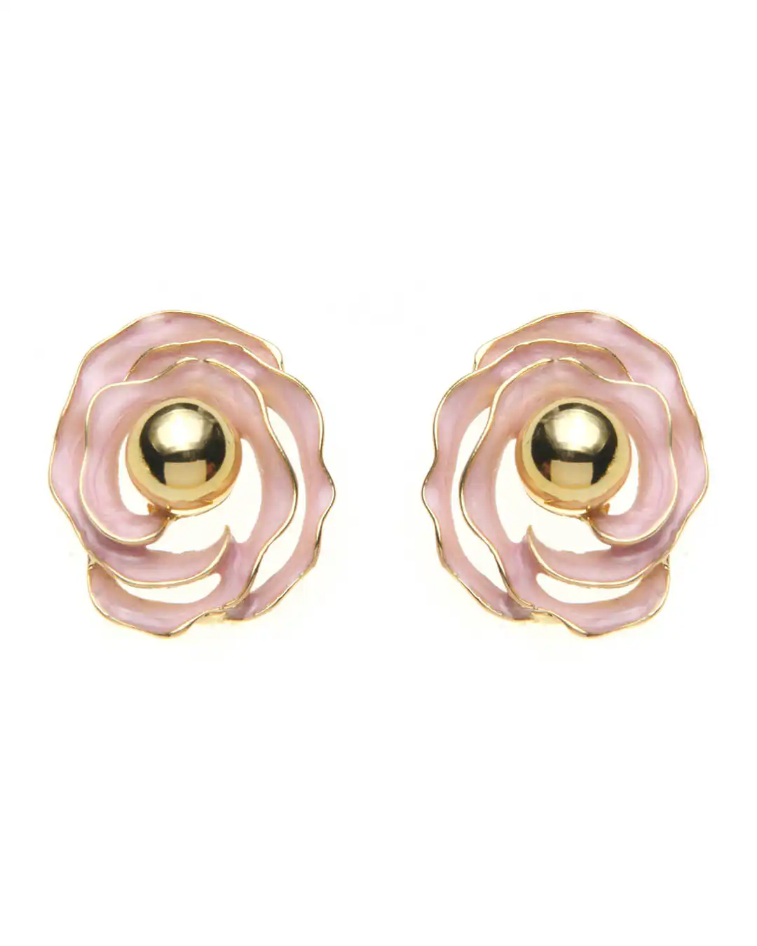 Καρφωτό σκουλαρίκι XY-3520-20 – Ροζ