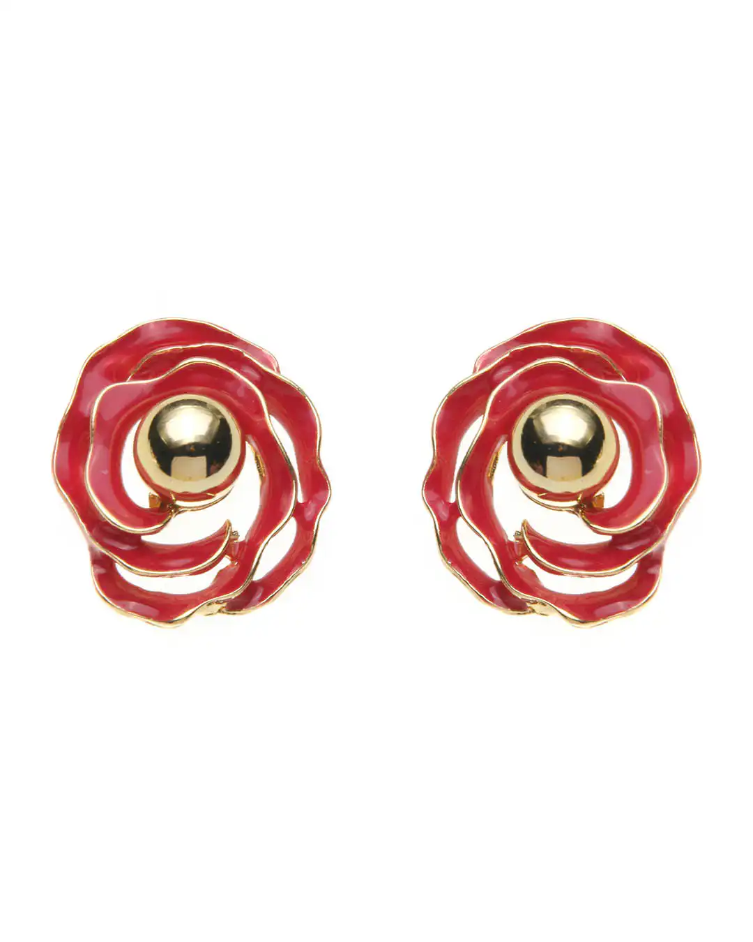 Καρφωτό σκουλαρίκι XY-3520-20 – Κόκκινο