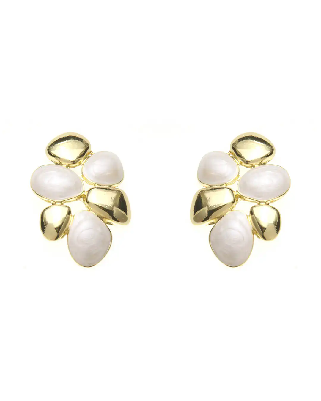 Καρφωτό σκουλαρίκι XY-3514-20 – Μπέζ