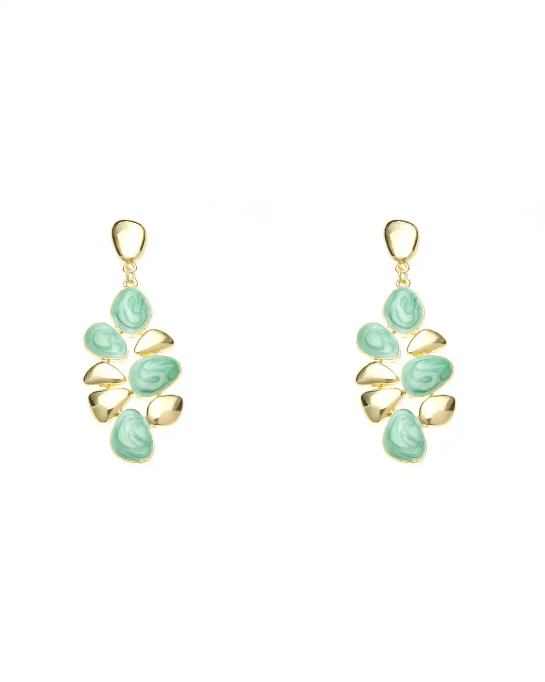 Καρφωτό σκουλαρίκι XY-3530-20 – Πράσινο