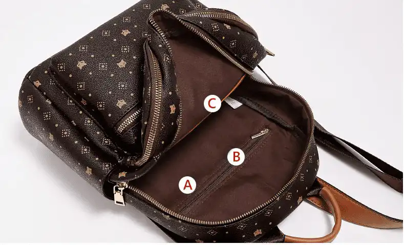 Γυναικείo Σακίδιο Πλάτης PVC Foxer 900165F καφέ