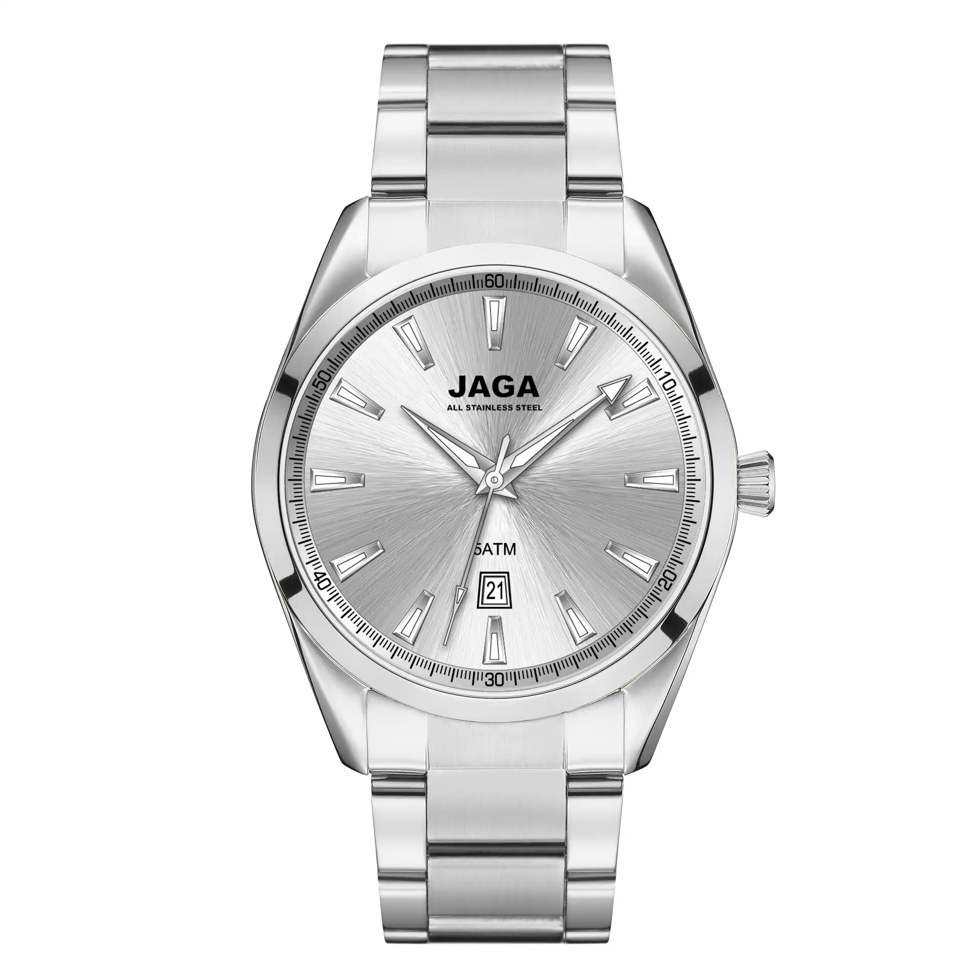 Ρολόι JAGA ατσάλινο J104-1 Ρολόι JAGA ατσάλινο J104-1