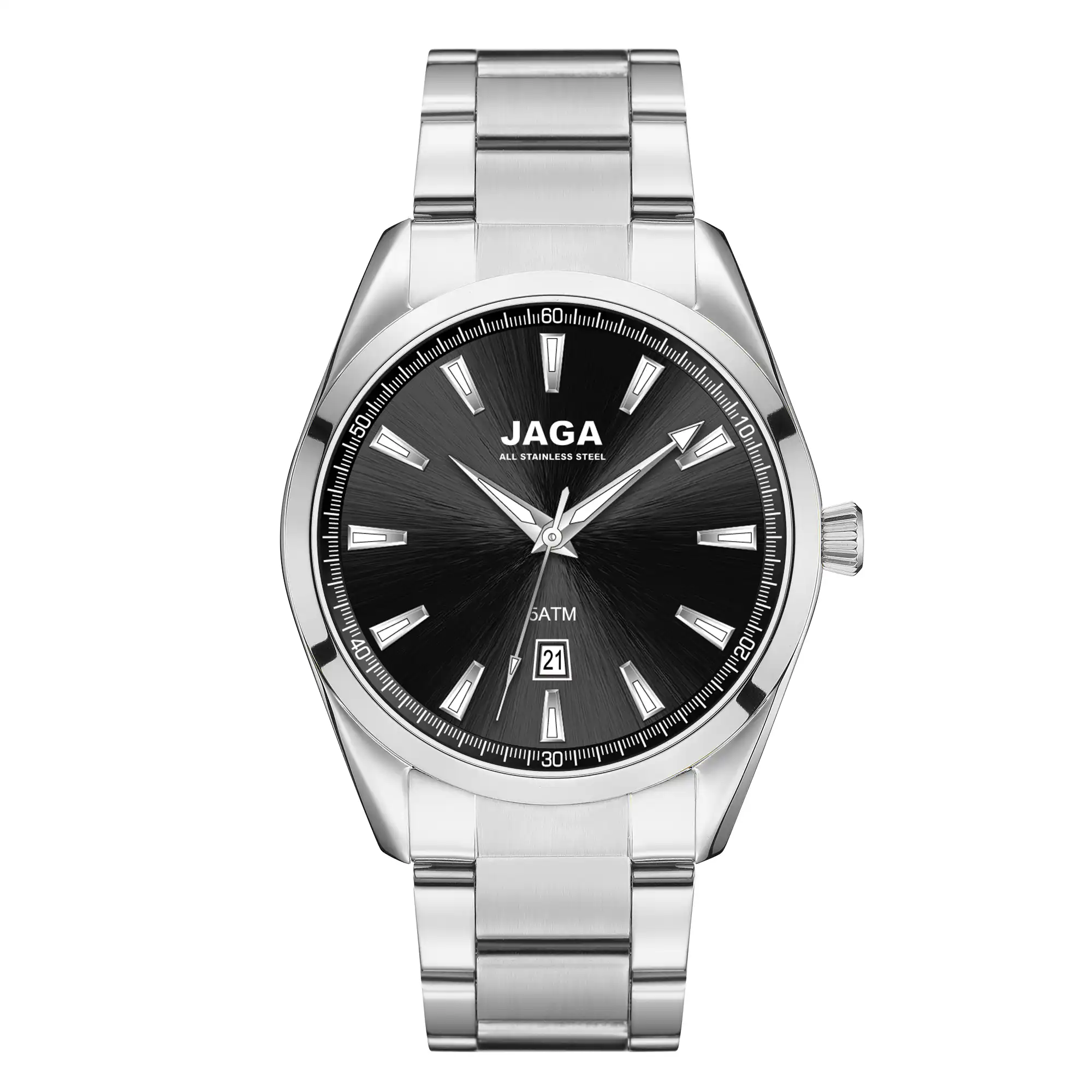 Ρολόι JAGA ατσάλινο J104-2 Ρολόι JAGA ατσάλινο J104-2