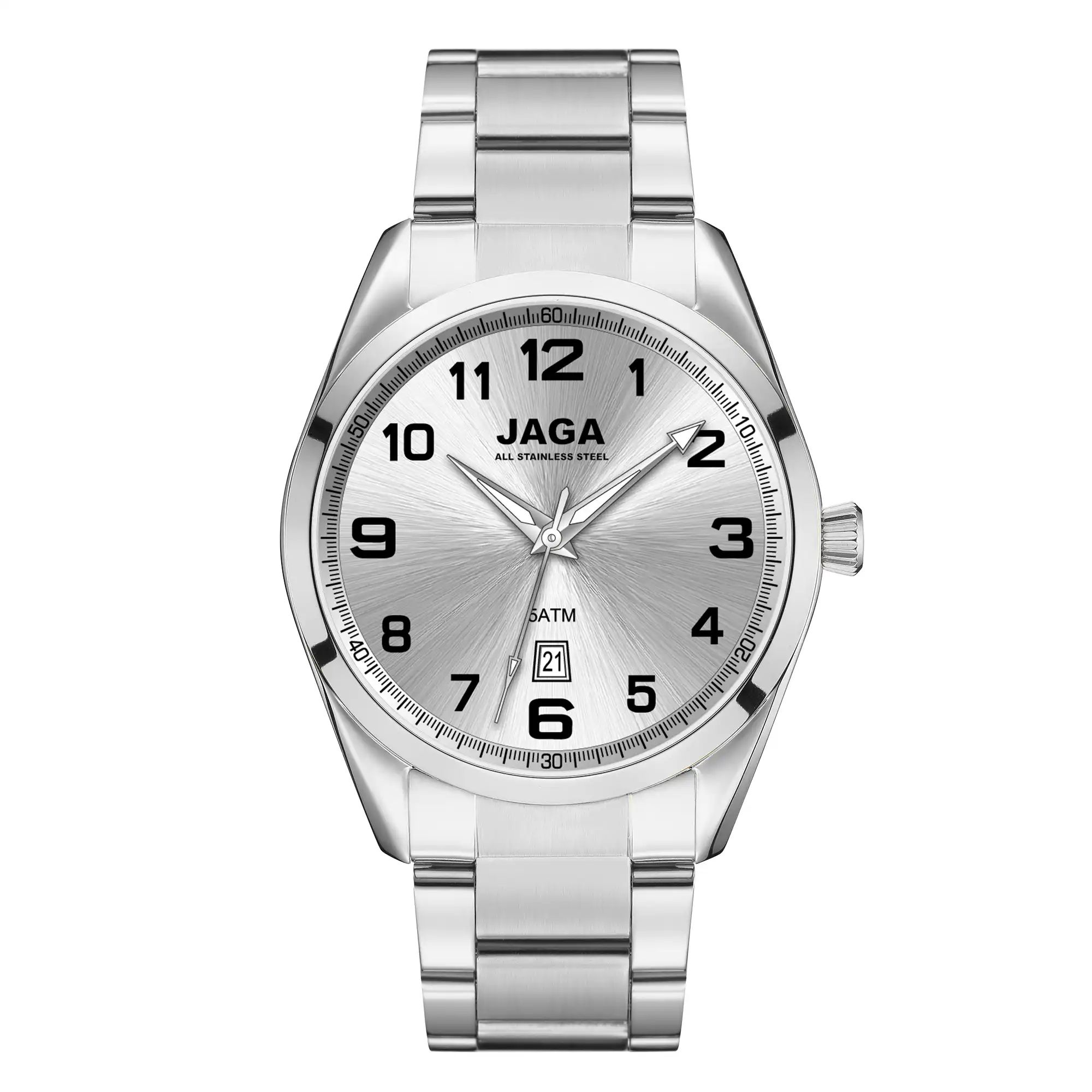 Ρολόι JAGA ατσάλινο J104-5 Ρολόι JAGA ατσάλινο J104-5