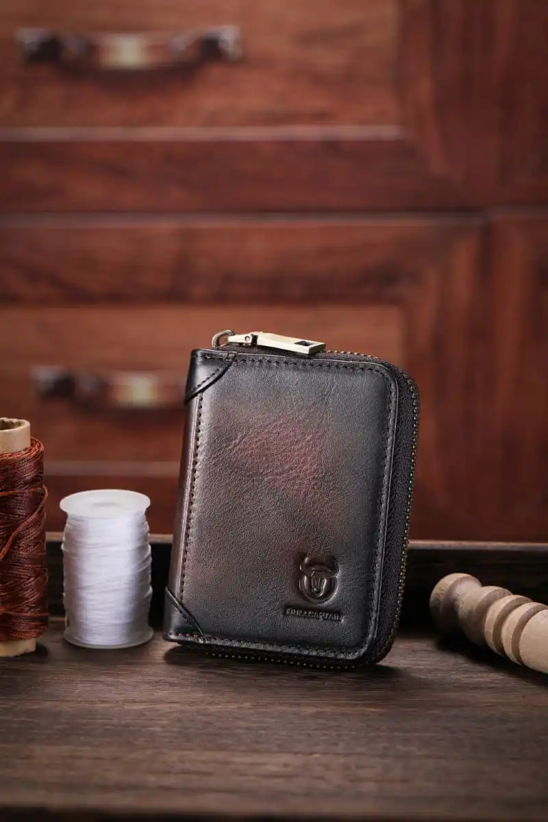 Δερμάτινο πορτοφόλι καρτοθήκη Bull Captain KB476 σκούρο καφέ Δερμάτινο πορτοφόλι καρτοθήκη Bull Captain KB476 σκούρο καφέ