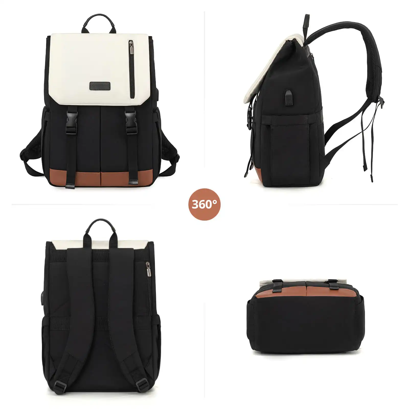 Γυναικείο Σακίδιο Φορητού Υπολογιστή Lovevook 15,6'' MB2009 black/beige/brown