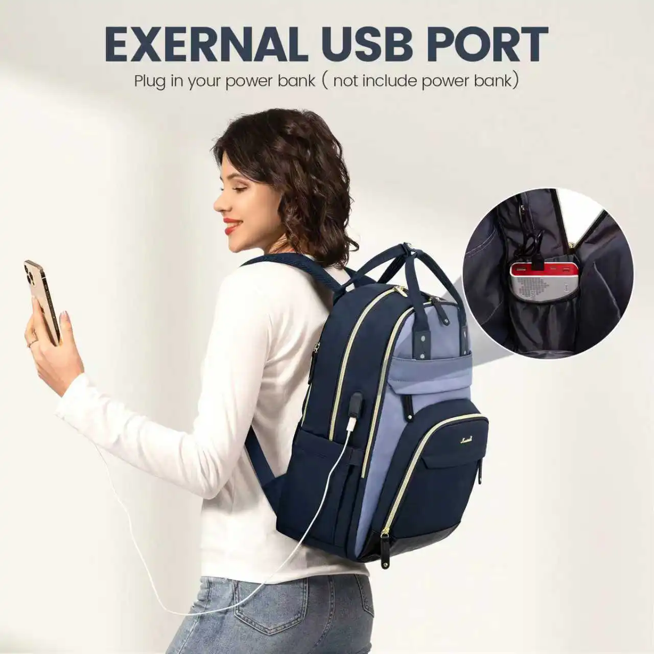 Γυναικείο Σακίδιο Φορητού Υπολογιστή Lovevook 15,6” MB2012 Navy/blue