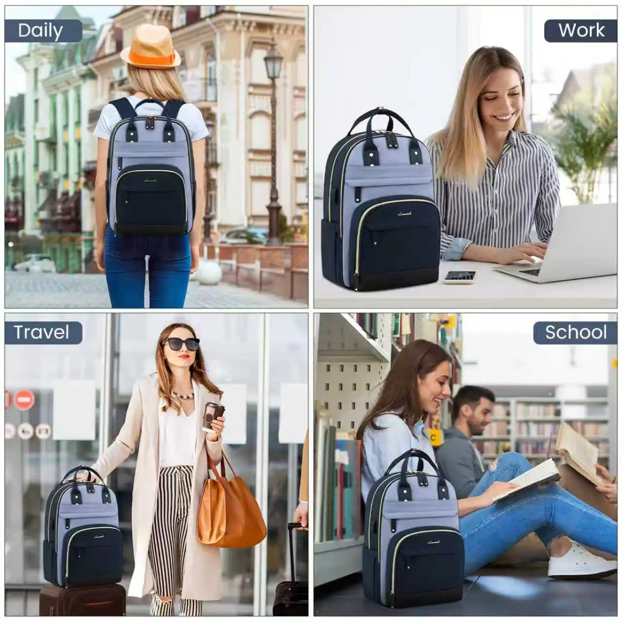 Γυναικείο Σακίδιο Φορητού Υπολογιστή Lovevook 15,6'' MB2012 Navy/blue