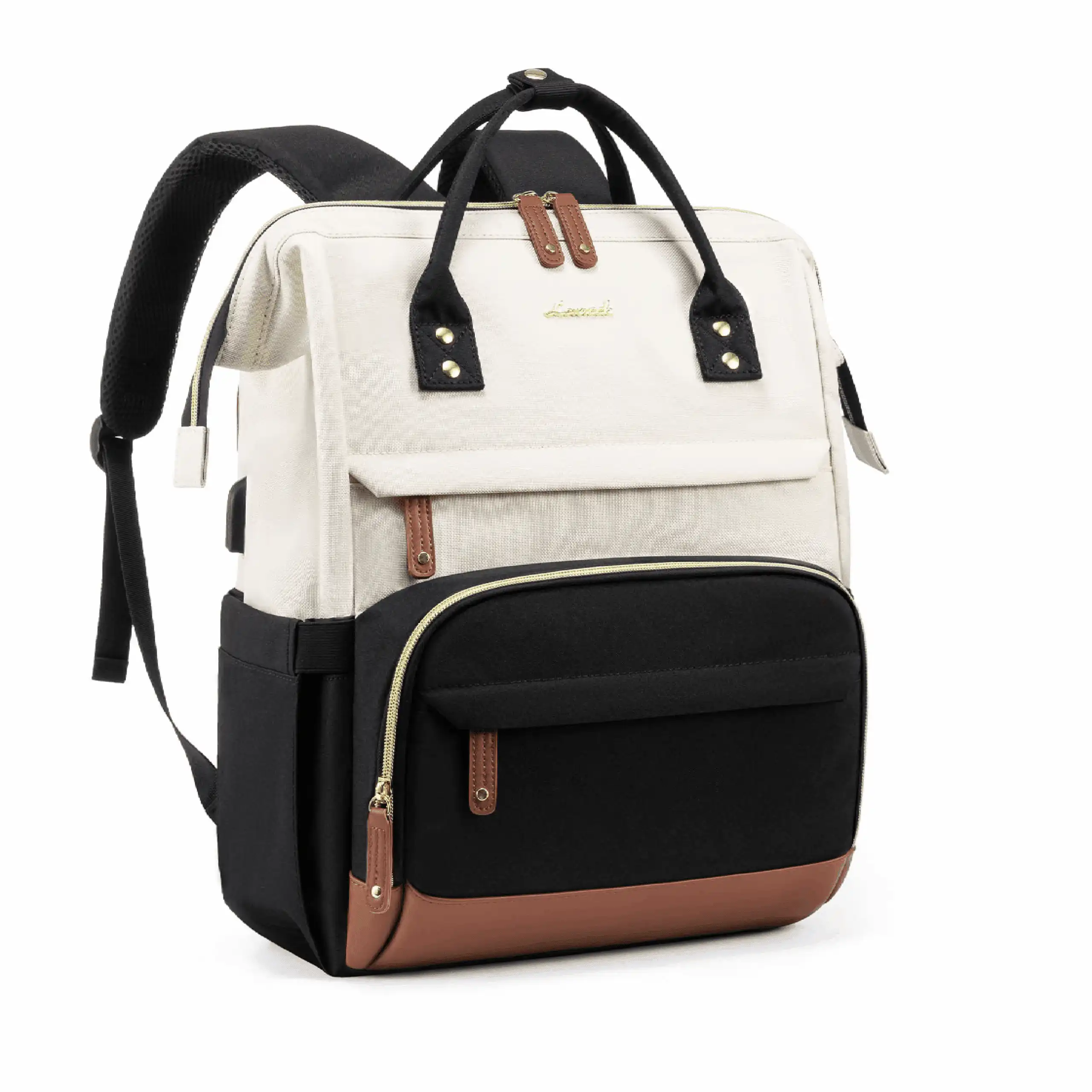 Γυναικείο Σακίδιο Φορητού Υπολογιστή Lovevook 15,6” MB2046 beige/black/brown