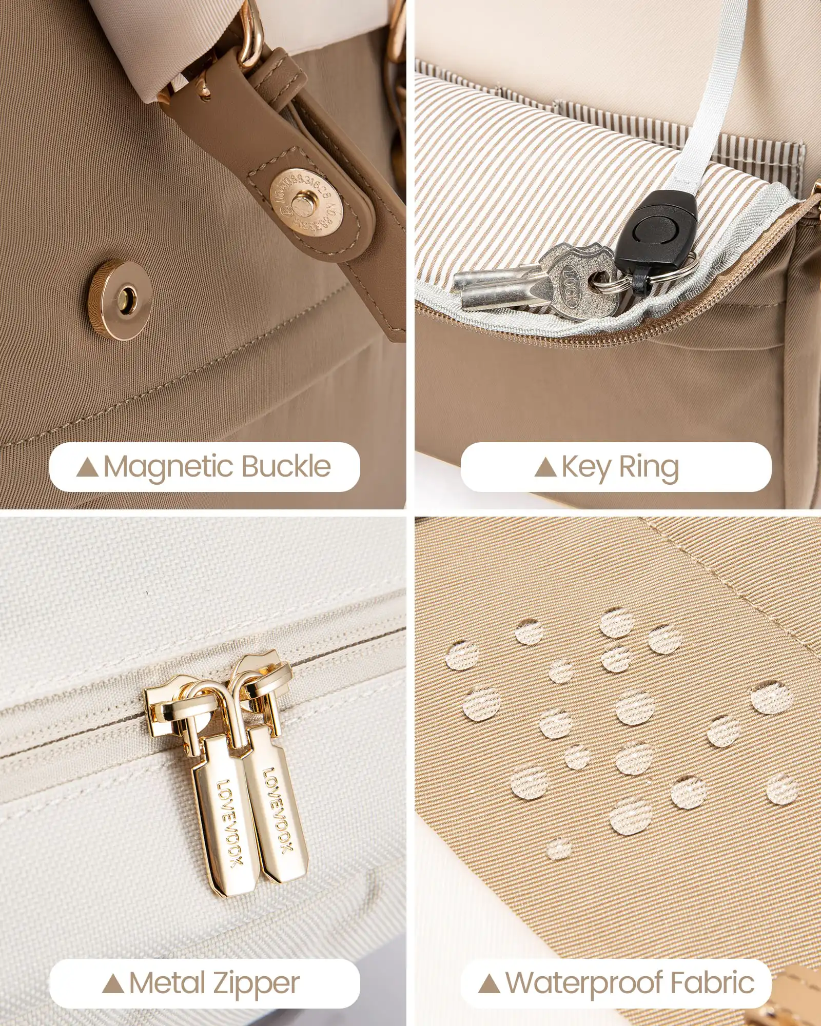 Γυναικείο Σακίδιο Φορητού Υπολογιστή Lovevook 15,6'' MB2110 beige/khaki