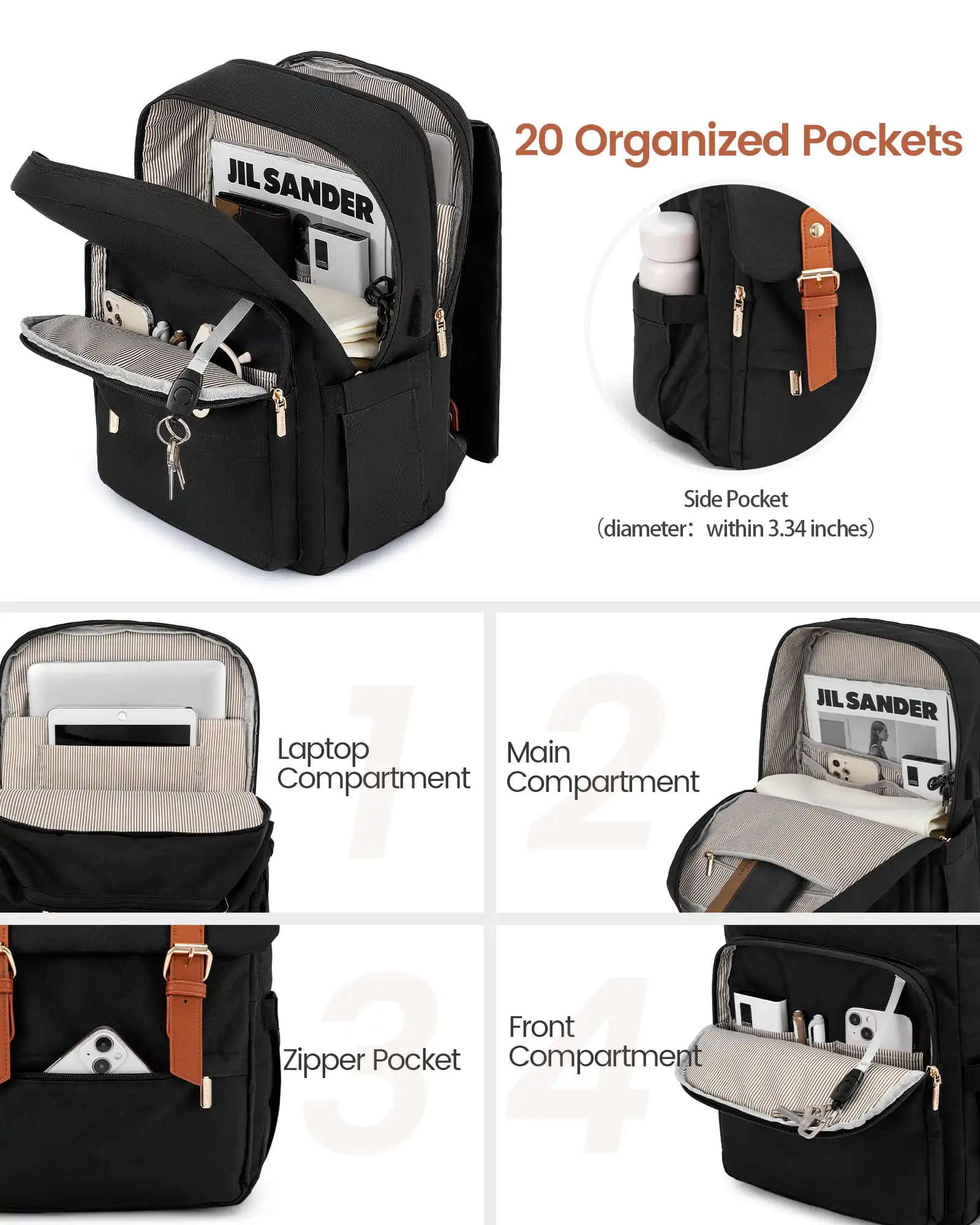 Γυναικείο Σακίδιο Φορητού Υπολογιστή Lovevook 15,6'' MB2110 black