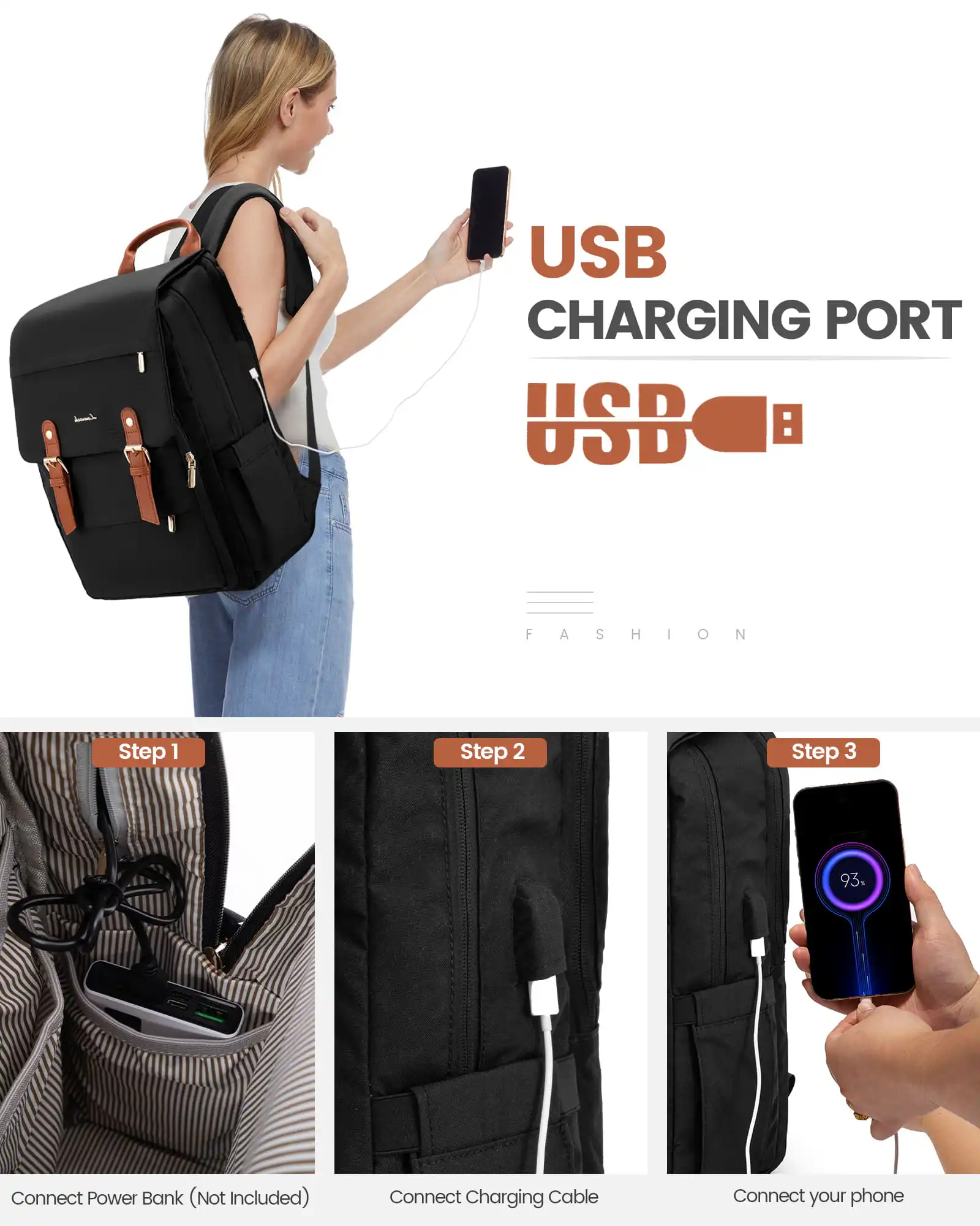 Γυναικείο Σακίδιο Φορητού Υπολογιστή Lovevook 15,6'' MB2110 black