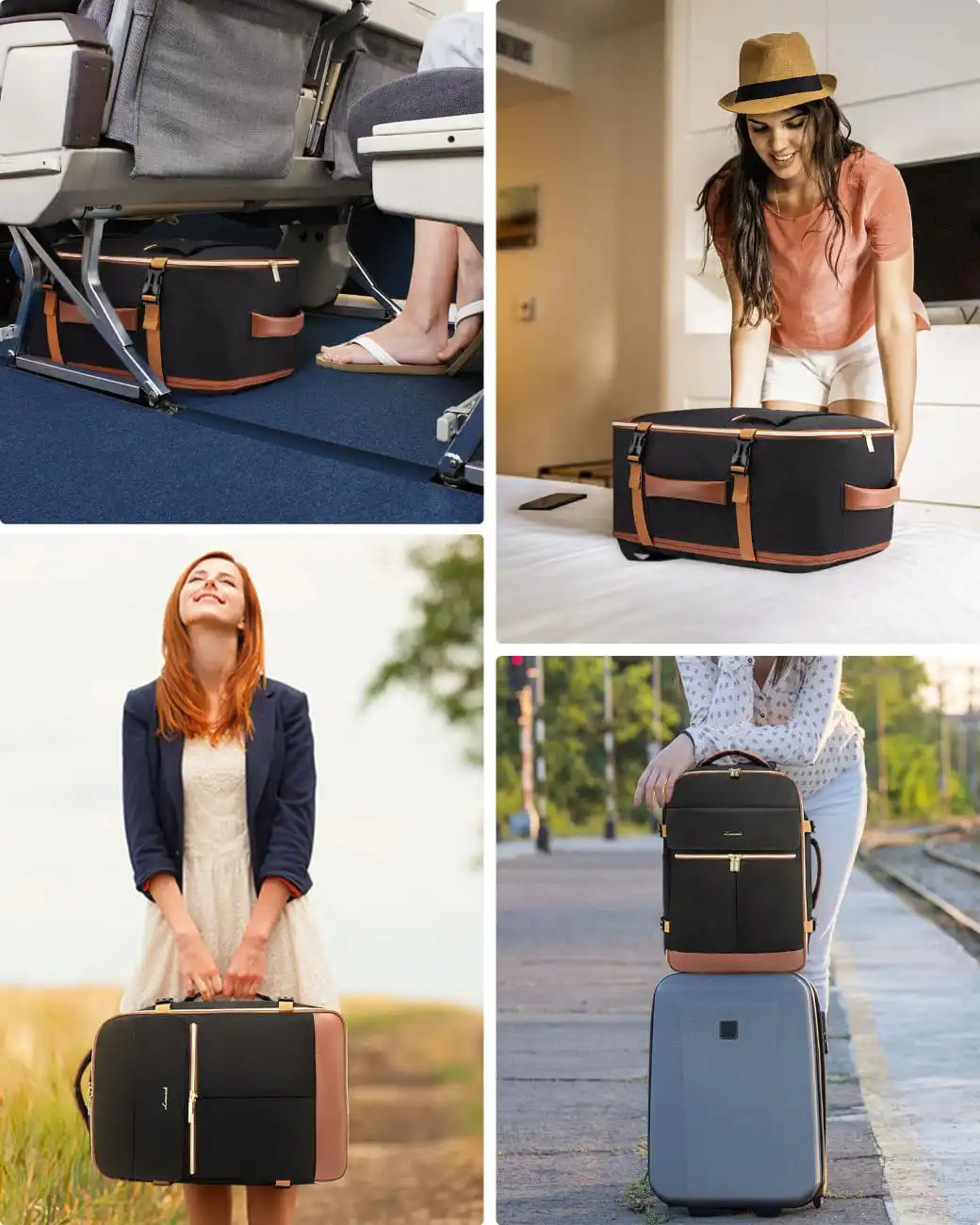 Σακίδιο Ταξιδίου Καμπίνας 40L 17,3" MB2112 black brown