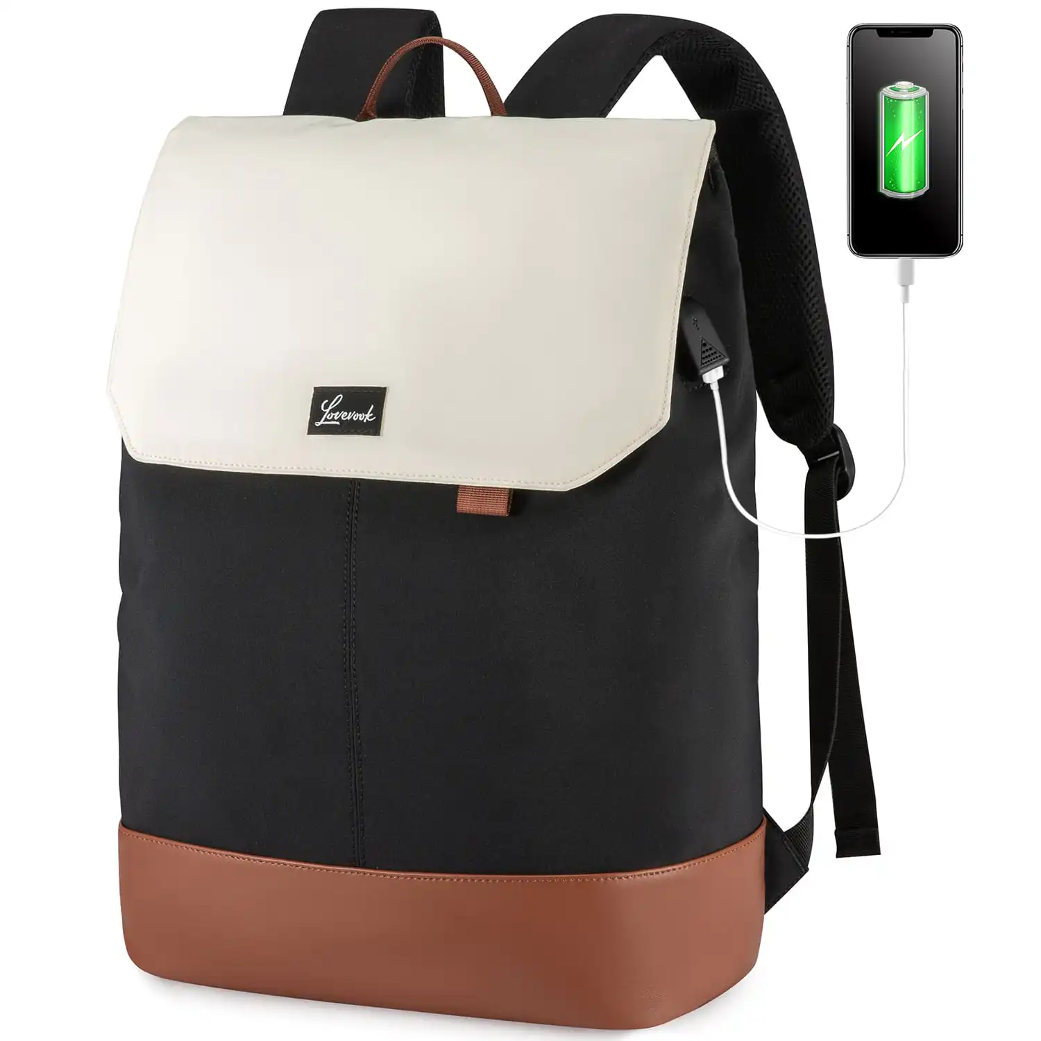 Γυναικείο Σακίδιο Φορητού Υπολογιστή Lovevook 15,6'' MB2187 black/beige