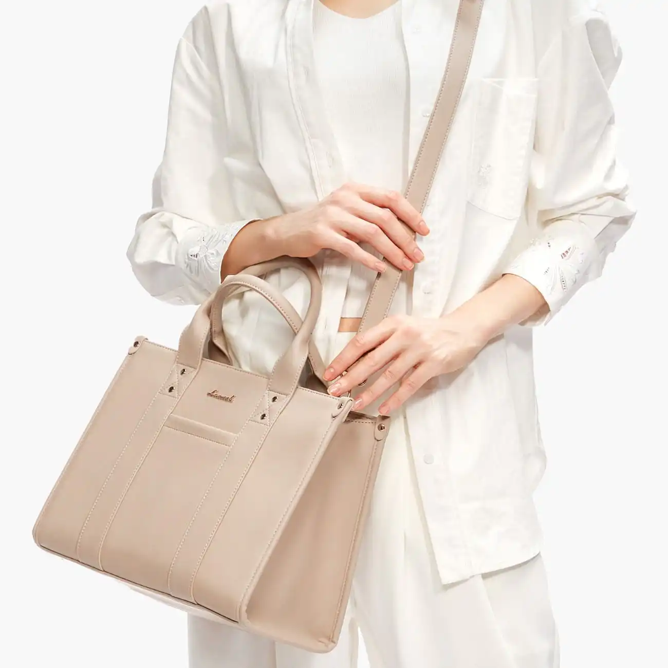 Γυναικεία τσάντα ώμου φορητού υπολογιστή Lovevook 13'' WB3084 apricot