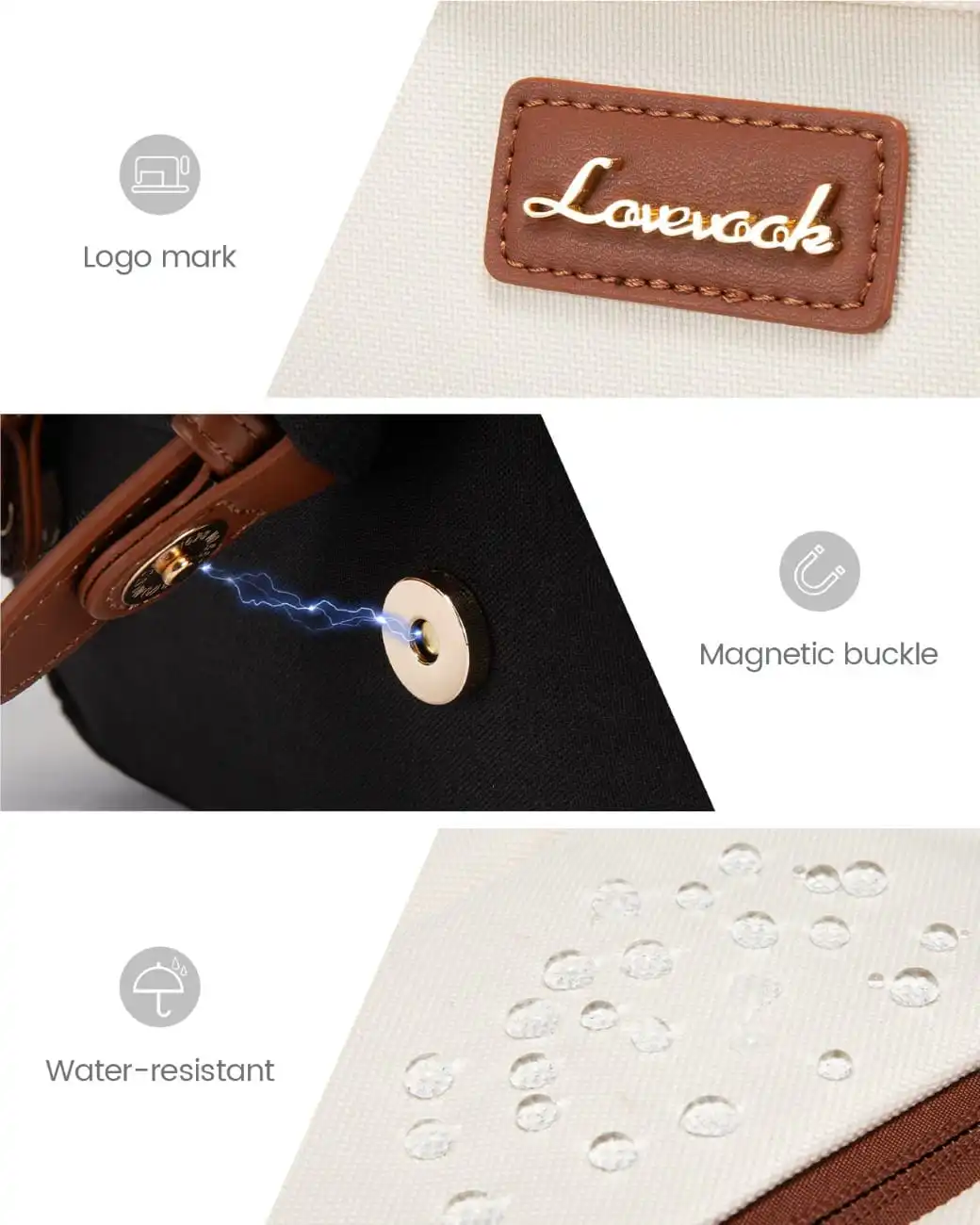 Γυναικείο Σακίδιο Για Laptop Lovevook 15,6'' MB3158 beige/black