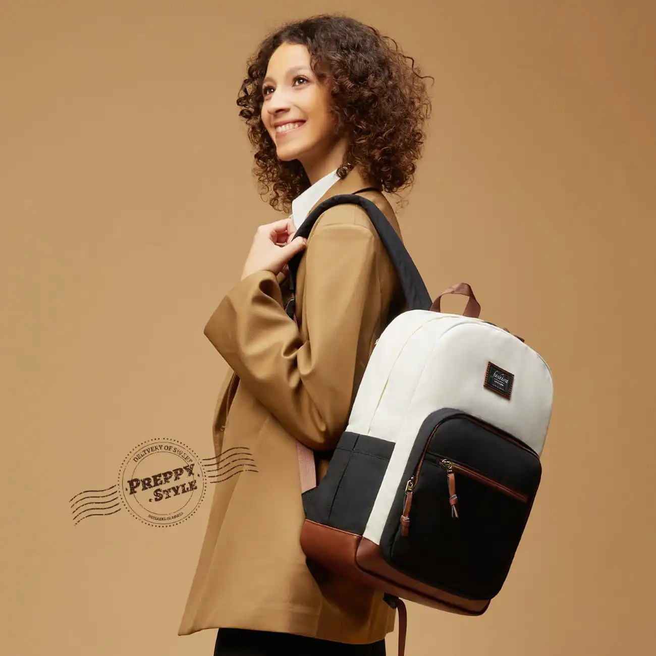 Γυναικείο Σακίδιο Για Laptop Lovevook 15,6” MB3222 beige/black